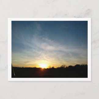 Sonnenuntergänge in Austin Postkarte
