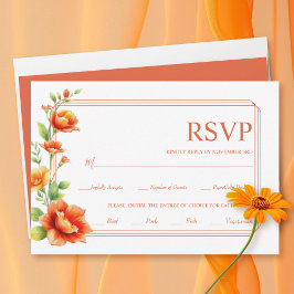 Sonnenuntergänge in Verona und Hochzeiten an drei RSVP Karte