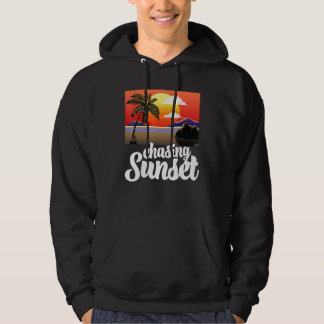 Sonnenuntergänge jagen Strand Frauen Sonnenunterg Hoodie