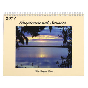 Sonnenuntergänge mit Inspirationsbibliotheken Kalender