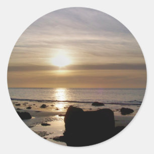 SONNENUNTERGÄNGE RUNDER AUFKLEBER