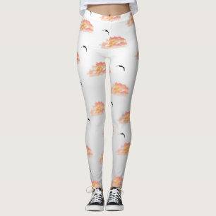 Sonnenuntergänge und Möwen  Leggings