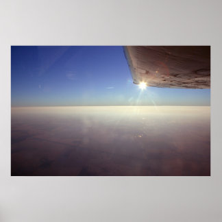 Sonnenuntergänge unter Flügel Poster