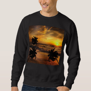 SONNENUNTERGÄNGE VERFOLGEN OZEAN-LANDSCHAFT NATUR SWEATSHIRT