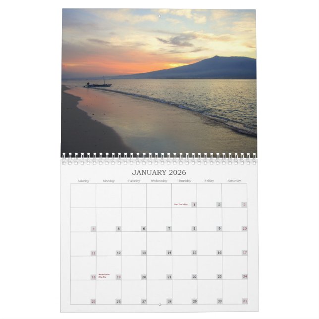 Sonnenuntergänge von Kalender Südostasiens 2012 (Jan 2026)
