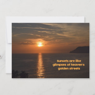 Sonnenuntergänge wie die Lichter der goldenen Stra