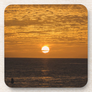 Sonnenuntergangharte PlastikUntersetzer Getränkeuntersetzer