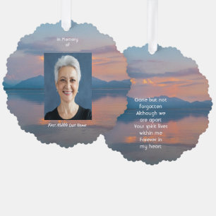 Sonnenuntergangs-Abendhimmel-Dämmerung-Andenken-Ta Ornament Karte