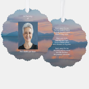 Sonnenuntergangs-Abendhimmel-Dämmerung-Andenken-Ta Ornament Karte