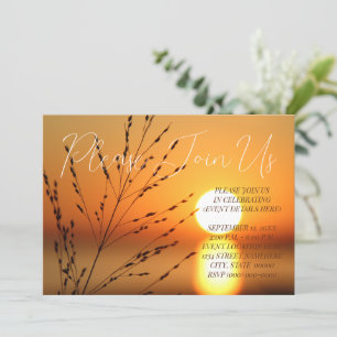 Sonnenuntergangs-Event Einladung
