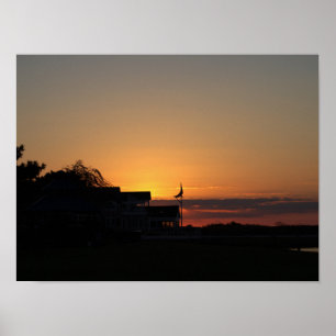 Sonnenuntergangs-Foto-Plakat Poster