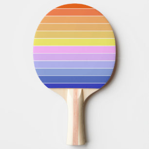 Sonnenuntergangs-Himmel Bunte Horizontale Streifen Tischtennis Schläger