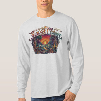 Sonnenuntergangs-Jäger–Golden Hour-Abenteuer T-Shi T-Shirt