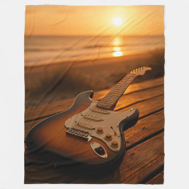 Sonnenuntergangs-Melodie Fleecedecke