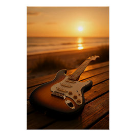Sonnenuntergangs-Melodie Poster