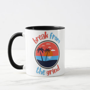 Sonnenuntergangs-Palmen-Kaffeetasse Tasse