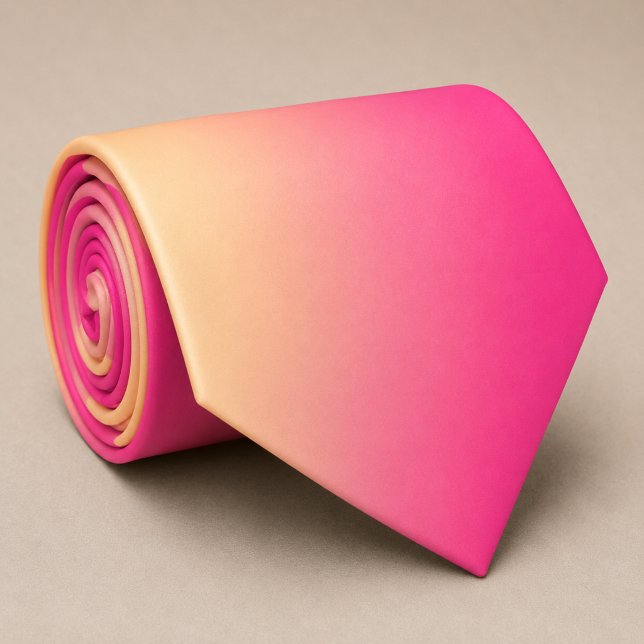 Sonnenuntergangs-Pink-Gradient  Krawatte (Von Creator hochgeladen)