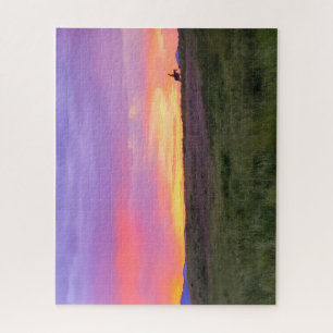 Sonnenuntergangs-Ritt-Puzzle