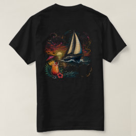 Sonnenuntergangs-Segel T-Shirt