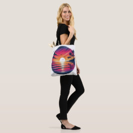 Sonnenuntergangs-Serenität – Totes Küsten-Traumlan Tasche