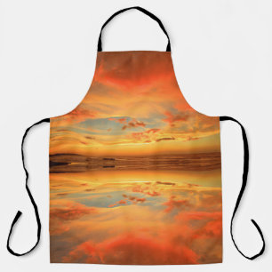 Sonnenuntergangs-Strand-Schürze Schürze