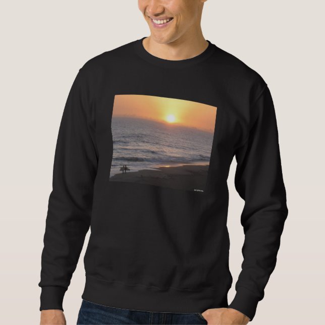 Sonnenuntergangs-Surfer Sweatshirt (Vorderseite)