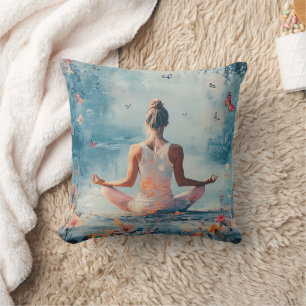 Sonnenuntergangs-Wiesen-Meditation mit Schmetterli Kissen