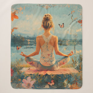Sonnenuntergangs-Wiesen-Meditation mit Schmetterli Sherpadecke