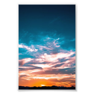 Sonnenuntergangs Wolken Fotodruck
