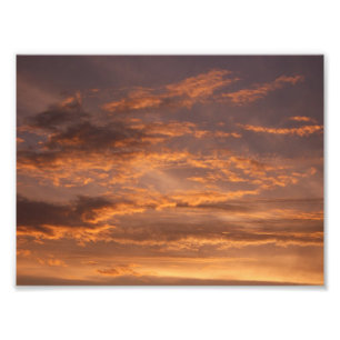 Sonnenuntergangs-Wolken I Farbhimmel-Fotografie Fotodruck