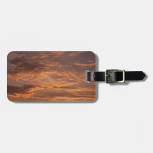 Sonnenuntergangs Wolken I Farbiger Himmel Fotograf Gepäckanhänger