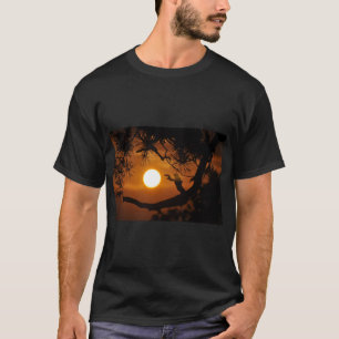 Sonnenuntergangs-Zweige Natur-T-Shirt T-Shirt