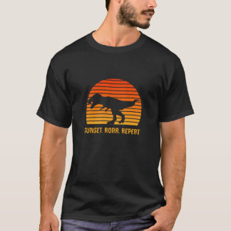 Sonnenuntergangsbrüllen wiederholen T-Shirt