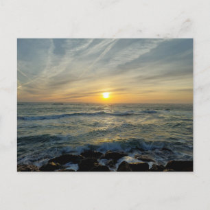 Sonnenuntergangsglück in Portugal Postkarte