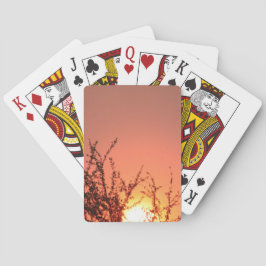 Sonnenuntergangskarten Spielkarten