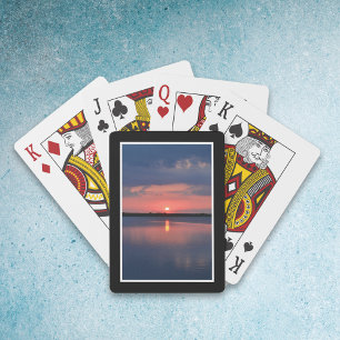 Sonnenuntergangskarten Spielkarten