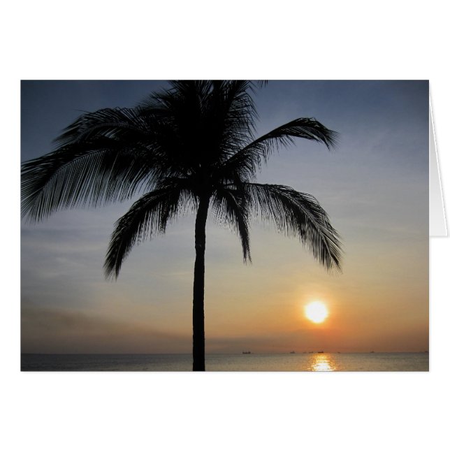 Sonnenuntergangspalme (Vorderseite (Horizontal))