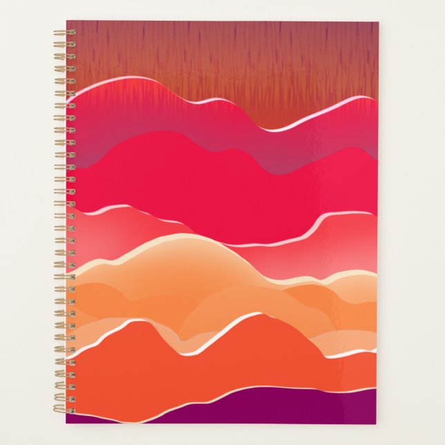 Sonnenuntergangsspitzen Moderne Papierkollektion K Planer (Vorderseite)