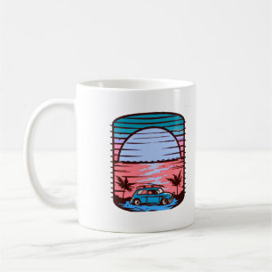 Sonnenuntergangsstrand kaffeetasse
