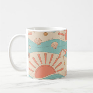 Sonnenuntergangsstrand Kaffeetasse