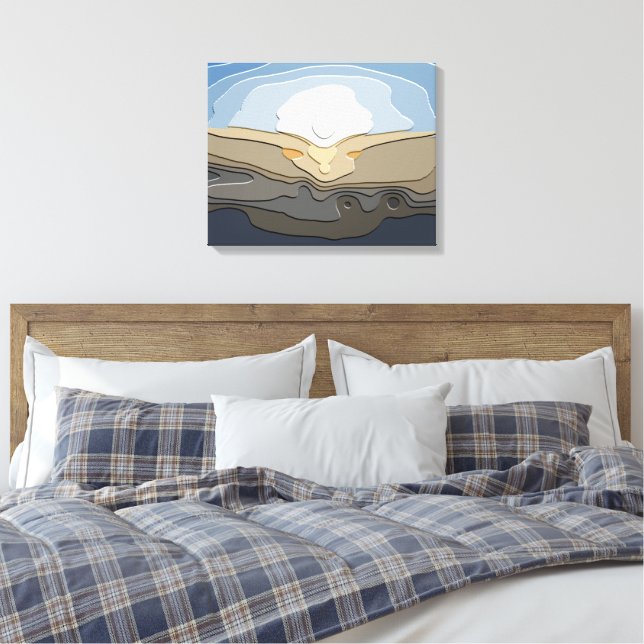 SONNENUNTERNEHMEN LEINWANDDRUCK (Insitu (Schlafzimmer))