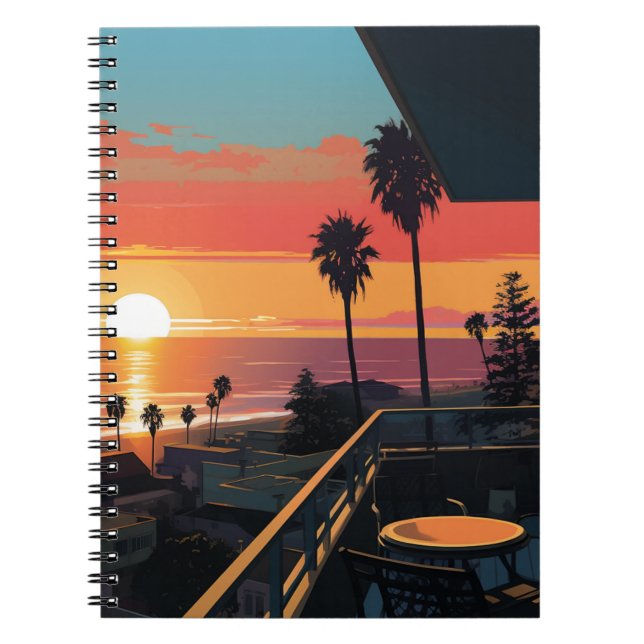 SONNENVERKEHR IN SANTA MONICA #1 NOTIZBLOCK (Vorderseite)