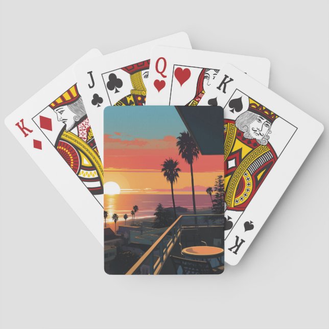 SONNENVERKEHR IN SANTA MONICA #1 SPIELKARTEN (Rückseite)