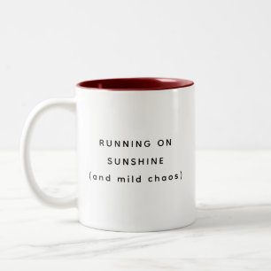 Sonnenverwöhnte Heitere Humor Zwei-Ton-Tasse Zweifarbige Tasse