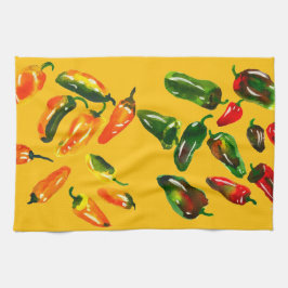 Sonnenverwöhnte Paprika-Küchentücher Geschirrtuch