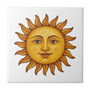 Sonnenvisage Fliese