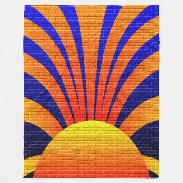 Sonnenwand Fleecedecke (Vorderseite)