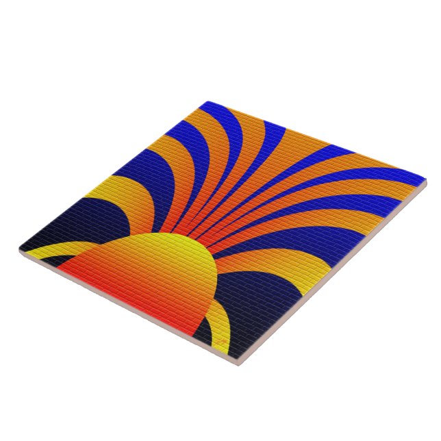 Sonnenwand Fliese (Seite)