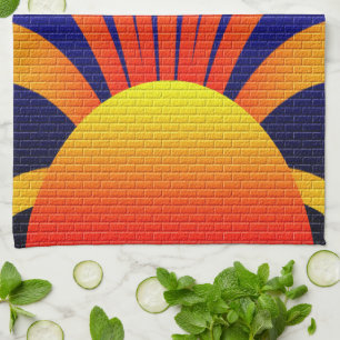 Sonnenwand Geschirrtuch