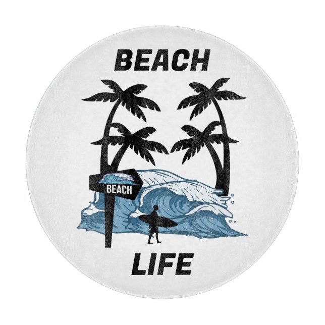 Sonnenwasserwelle Schneidebrett (Vorderseite)